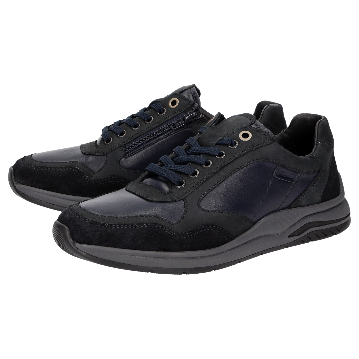 Turibio 713 Cuir nubuck bleu foncé