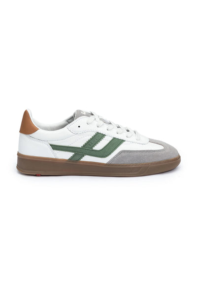 Elian Cuir Blanc/ Vert