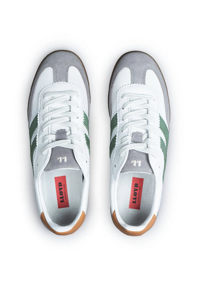Elian Cuir Blanc/ Vert