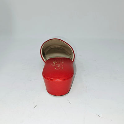 2806 Mules cuir Rouge Hermes