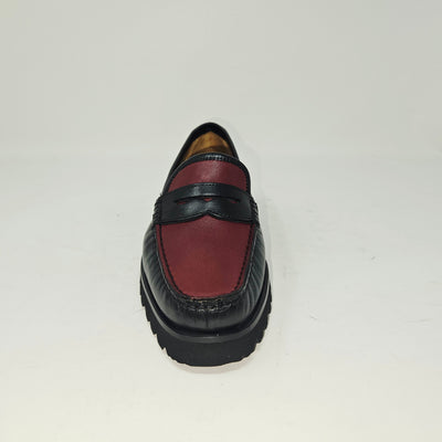 Celline Cuir Noir/Rouge