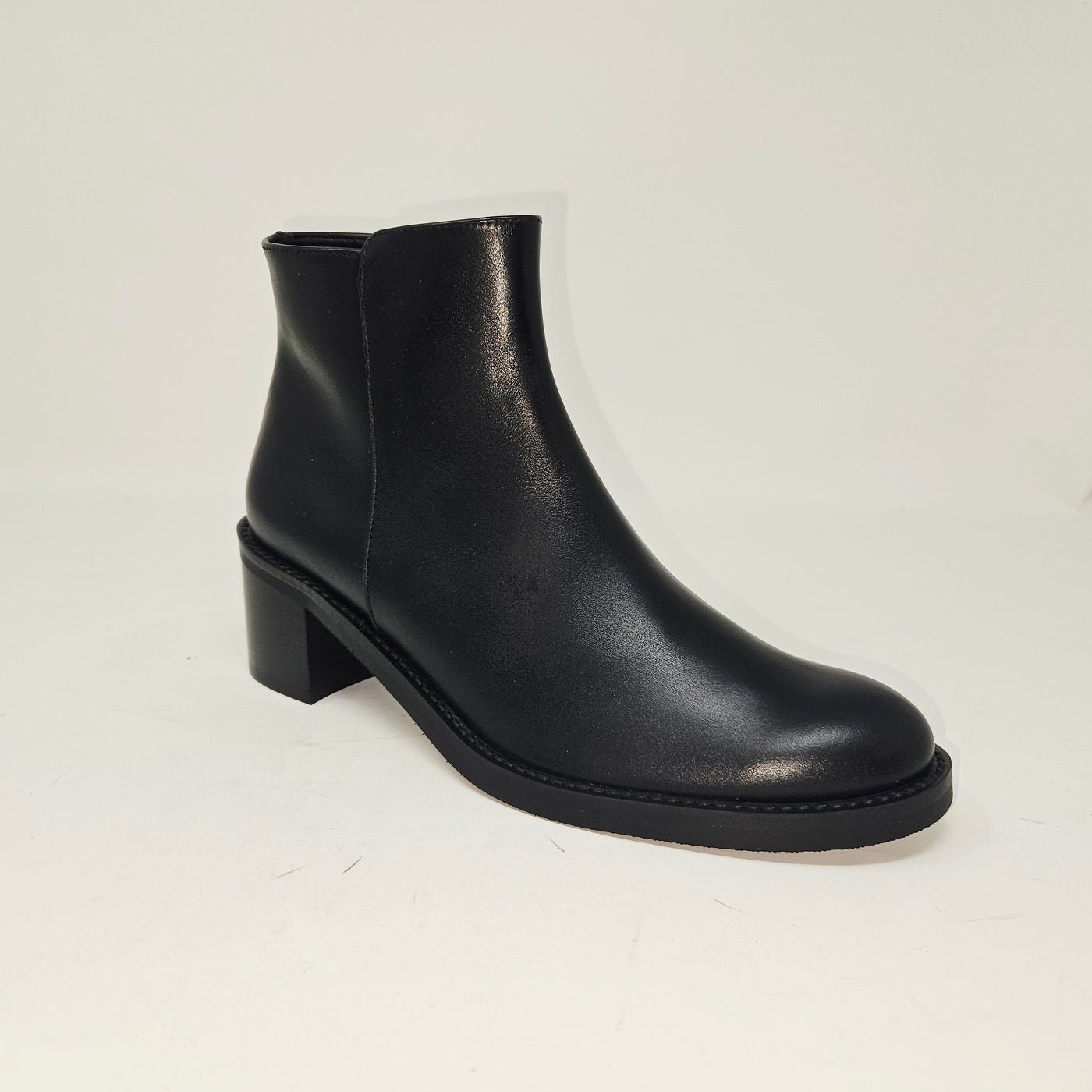 Anais cuir noir sans boucle