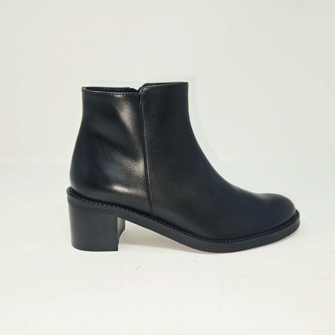 Anais cuir noir sans boucle