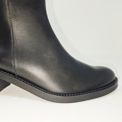 Anais cuir noir sans boucle