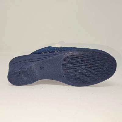 Lab2558 mule Bleu Or