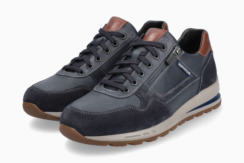 Bradley Cuir/Nubuck Mure Bleu