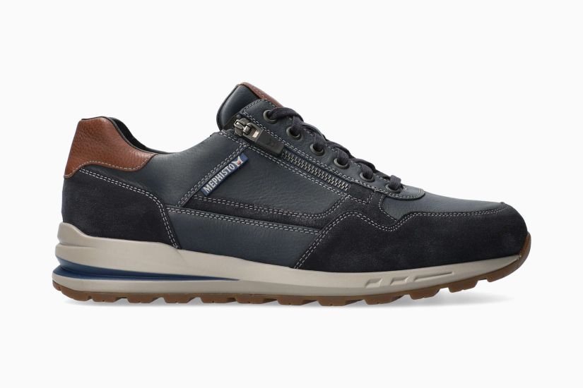 Bradley Cuir/Nubuck Mure Bleu