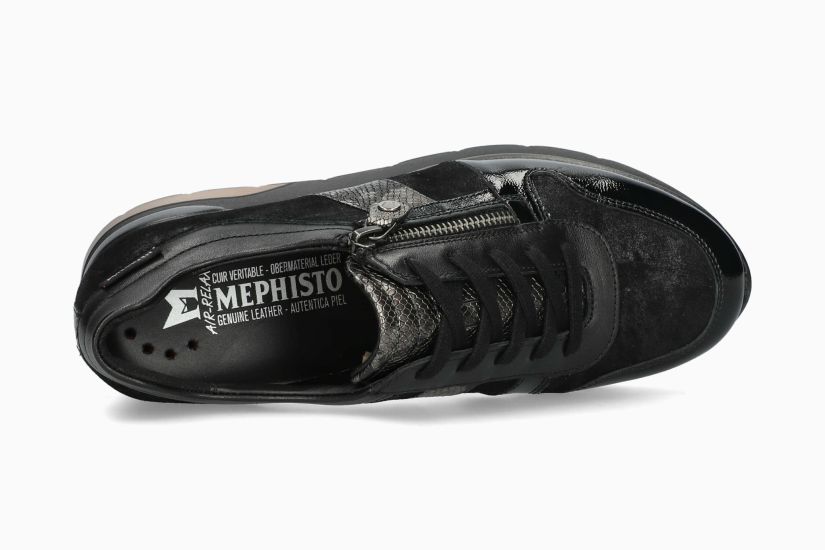 Elisia Noir cuir nubuck